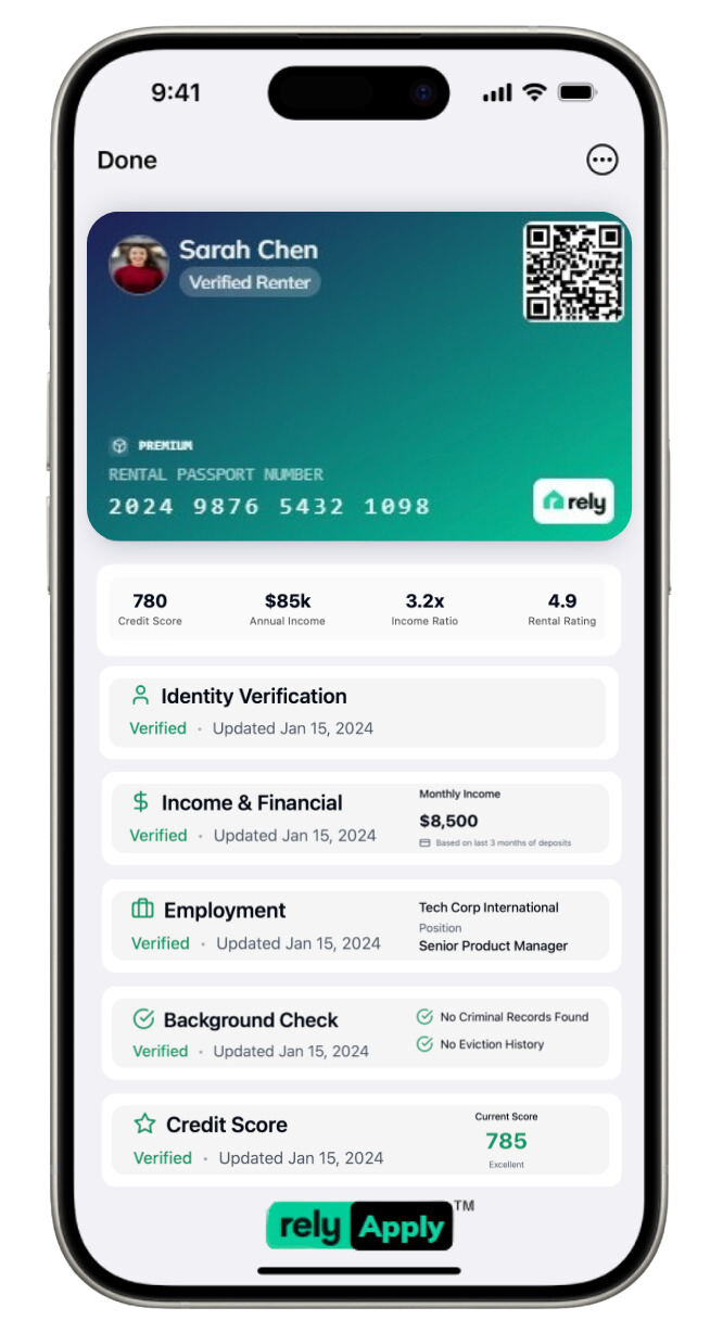Digital Rental Passport preview